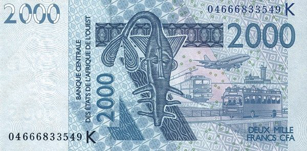 P716Kb Senegal W.A.S. K 2000 Francs Year 2004